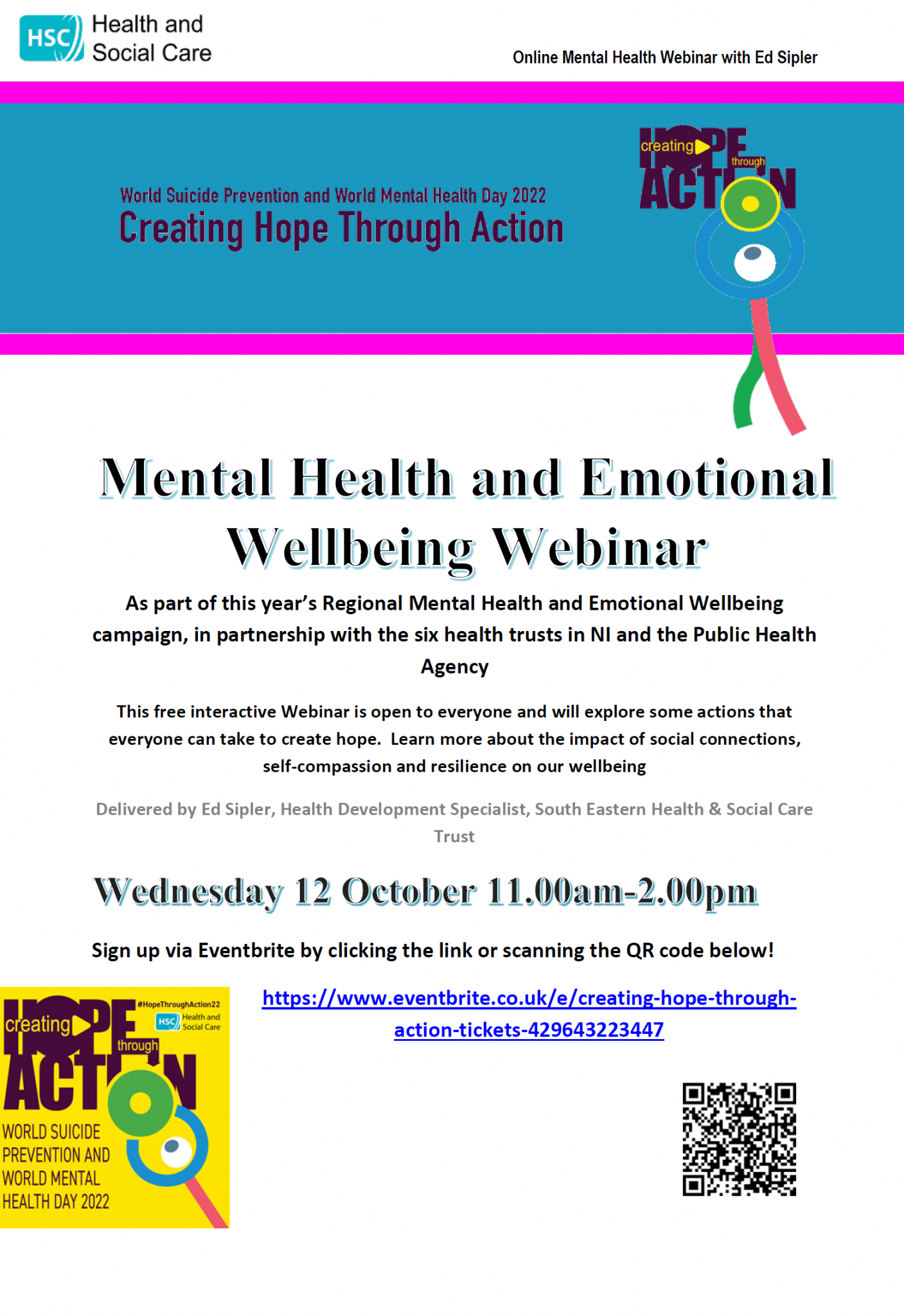 Mental health and emotional wellbeing Webinar | B Well Belfast