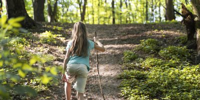 Young Child Exploring Nature