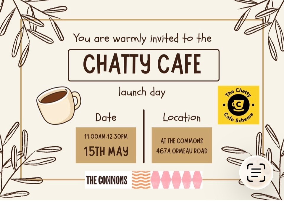 Chatty Cafe Launch- Ormeau Rd