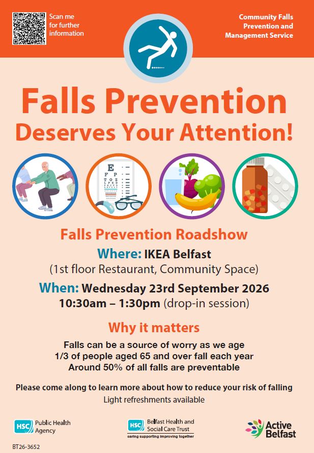 Falls Prevention Roadshow –  September  21 to September 25, 2026.
