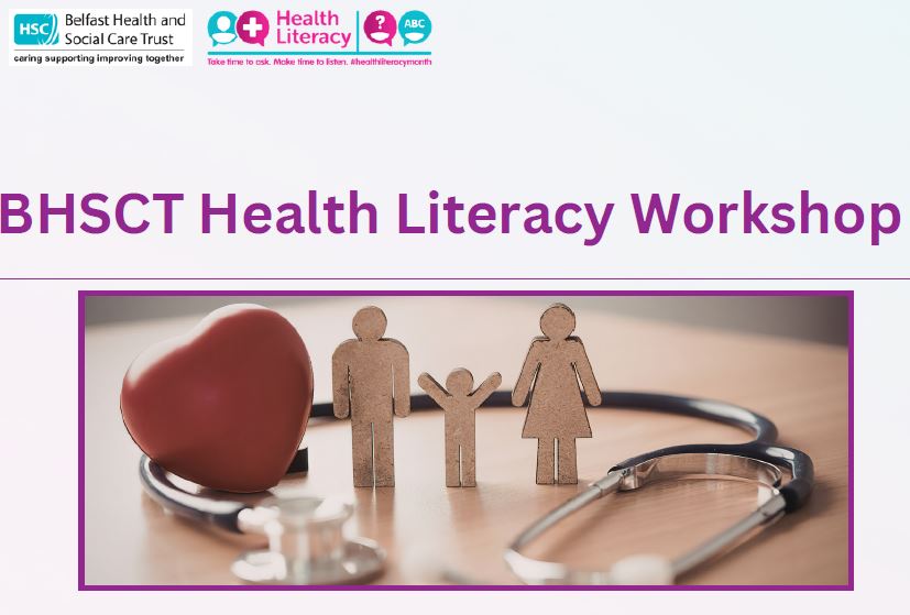 Health Literacy Workshop : 22 October, from 9.30am to 12.30pm, at Avoneil Leisure Centre