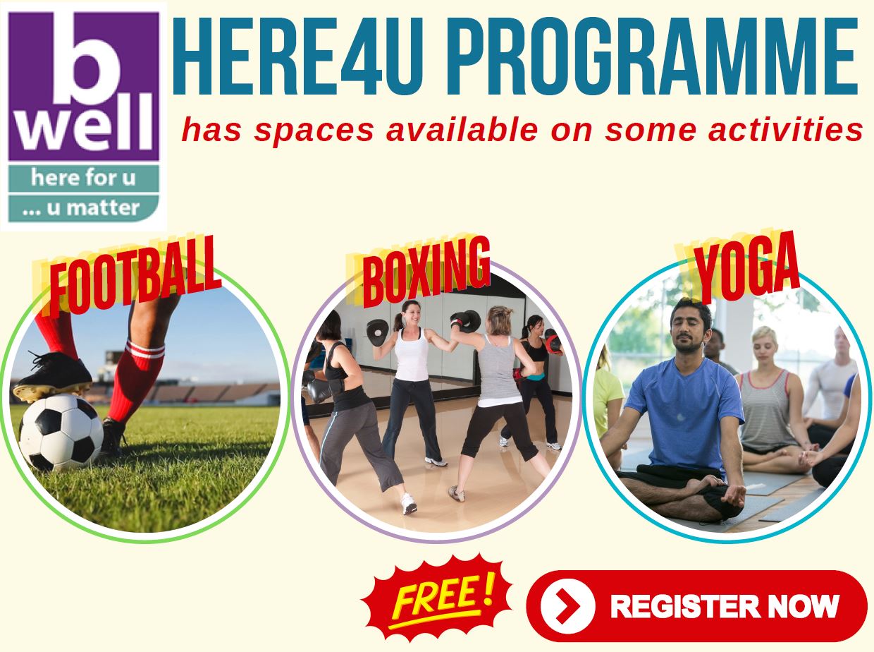 The Here4U programme has spaces available on some activities.